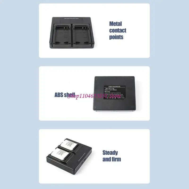 Camera for EL23 Battery Packs with Display Window, Two Charging Positions, USB Input Pair for Storage, Carry Use, and Desk
