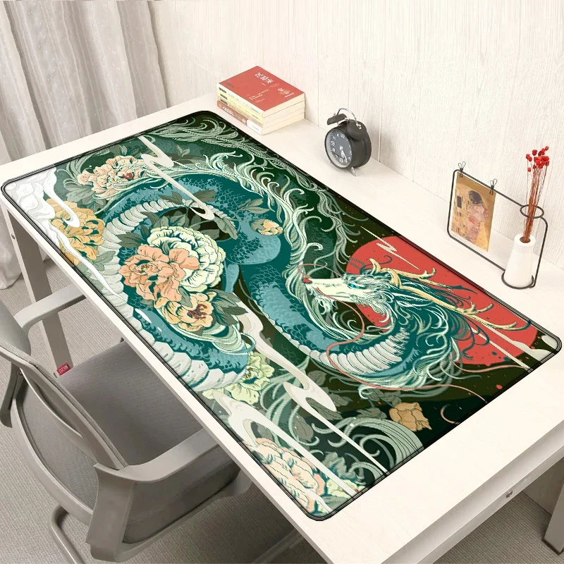 Chinese Dragon Xxl Mouse Pad Anime Keyboard Mat Laptop Accessories Gaming Laptops Pc Gamer Deskmat Desk Protector Mousepad Mats