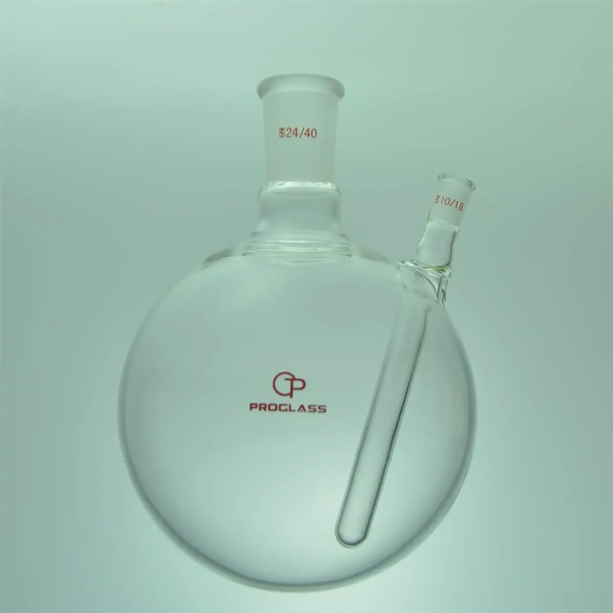 LAB Flasks,Heavy wall,Round Bottom,24/40 Joint,with 10/18 Thermometer adapter