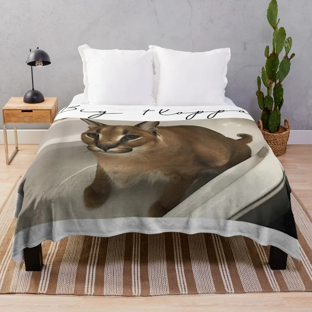 

Big FloppaFunny memes Throw Blanket Multi Purpose Soft Warm Blanket for Home Travel