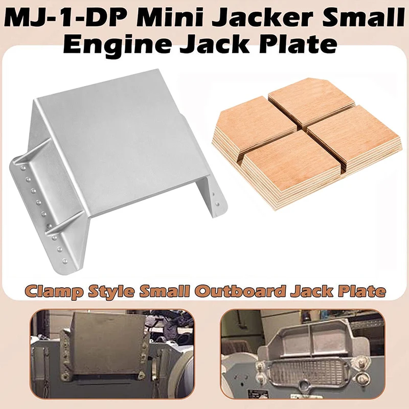 

MJ-1-DP Jack Plate 4'' Setback Small Engine Jack Plate for Outboard Motors Up to 35HP