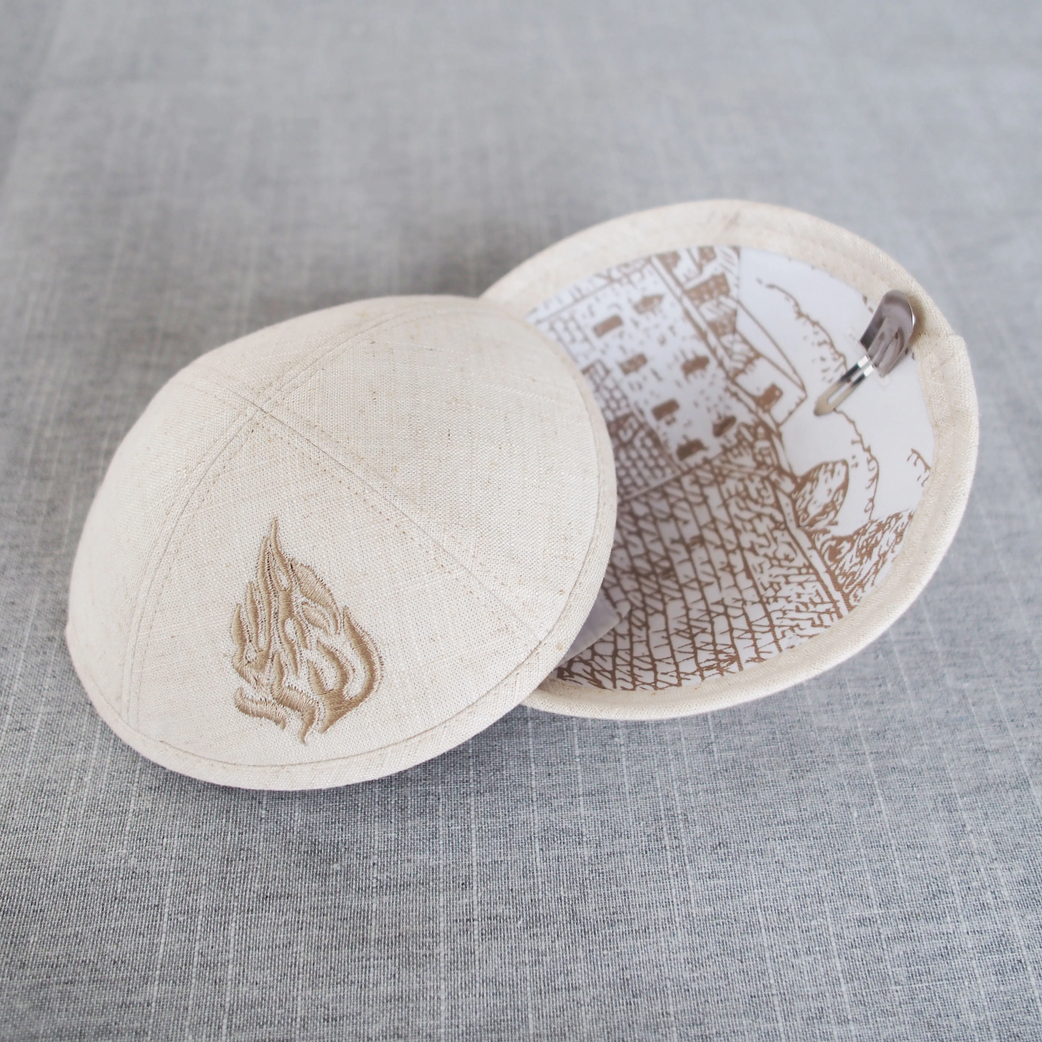 Kippot, Kipa, Kippa, Kippah, Yarmulka |   Kippahs de Linho Personalizados com Bordado e Impressão Digital, Ideais para Casamentos e Bar/Bat Mitzvah
