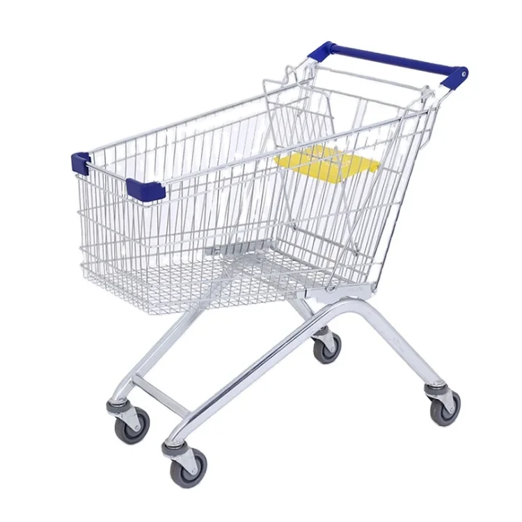 Professional Made Strong Metal Small Shopping Cart Basket Shopping Trolley