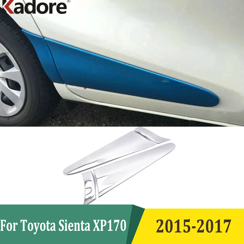 

Для Toyota Sienta 2015 2016 2017 XP170, хромированная зеркальная полоса, Обложка для стайлинга, внешняя зеркальная