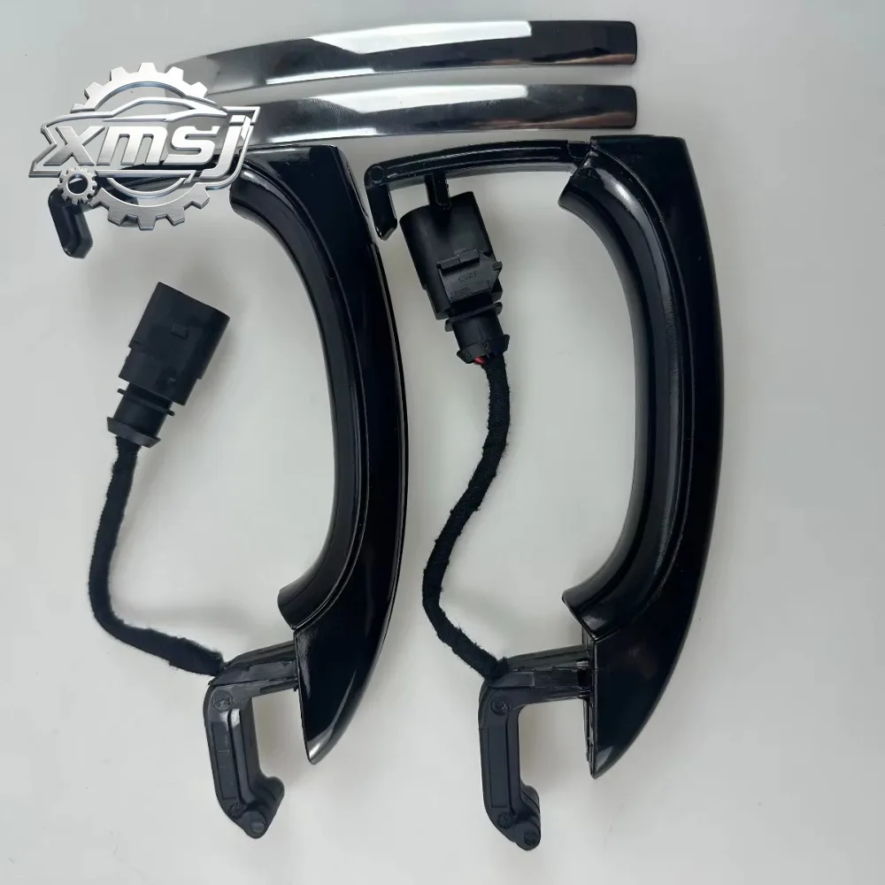 

1PCS Manija puerta exterior con sensor inteligente para Audi Q7 2007-2015 4L0837205A 4L0837205B Entrada sin llave ABS negro