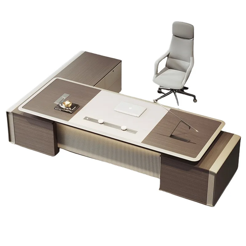 

Комплект офисной мебели: кресло руководителя, стол руководителя, кресло для старшего менеджера, кресло для управляющего отделом