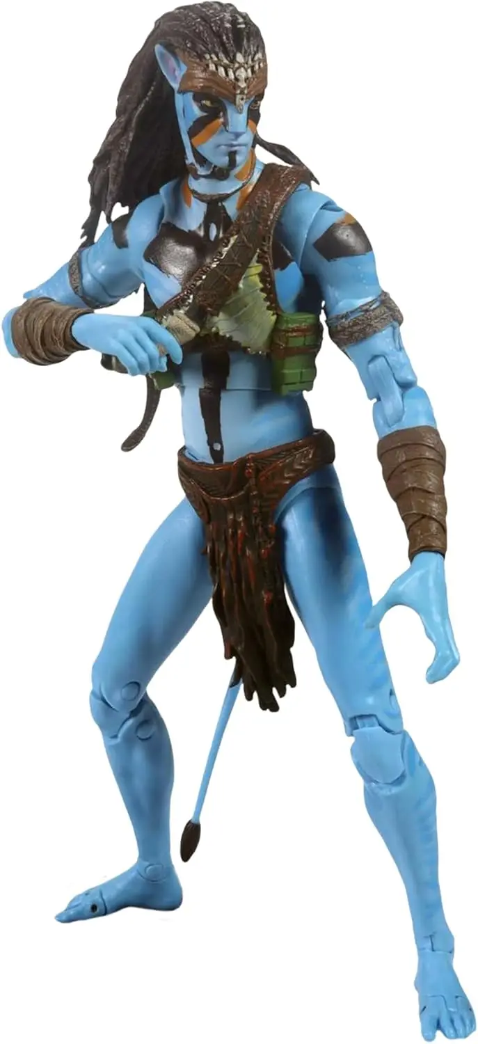 

Avatar Fire & Ash Jake Sully 7in Action Figure, 22 Joints, Blacklight Glow