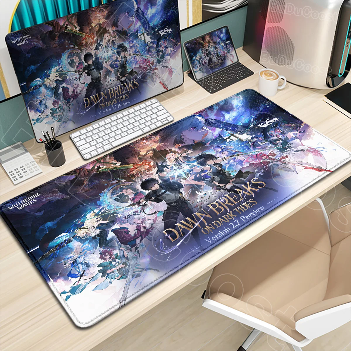 

HD New Pretty Anime Sexy Girl Desk Mat Wuthering Waves Luno Qiuyuan Mouse Pad Gaming PC Non-Slip Keyboard Rubber Laptop Mousepad
