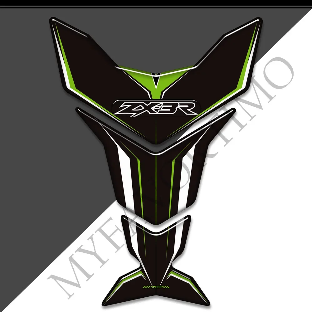 Almofada do tanque da motocicleta adesivos 3d para kawasaki ninja zx3r zx 3r ZX-3R 300 decalques emblema logotipo protetor gás combustível óleo kit joelho