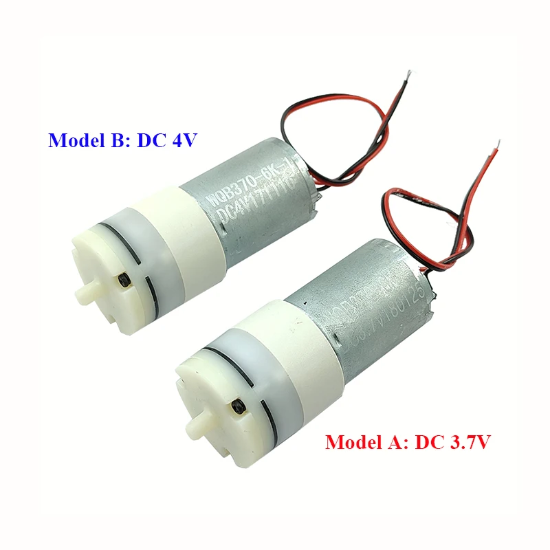 Small Mini 370 Motor Air Pump DC 3V 3.7V 4V Micro 27mm Oxygen Pump Inflator Pressure Pump DIY Aquarium Fish Tank Monitor