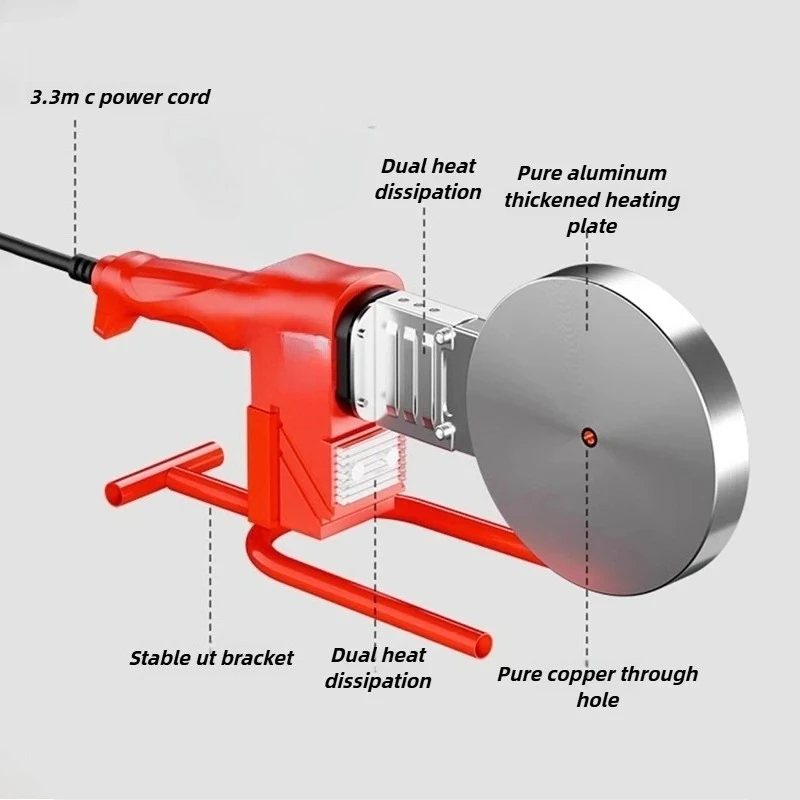Plastic Welding Machine Professional Pipe Welding Heater Metal Superpower Hot Melt Machine Electrician Portable Welding Machines