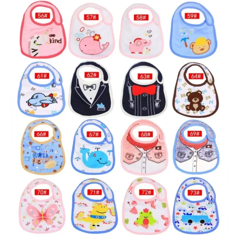 20pc/Lot Towel Bibs Baby Boys Girls Newborn Waterproof Saliva Burp Cloths Feeding Babeiro Bandana