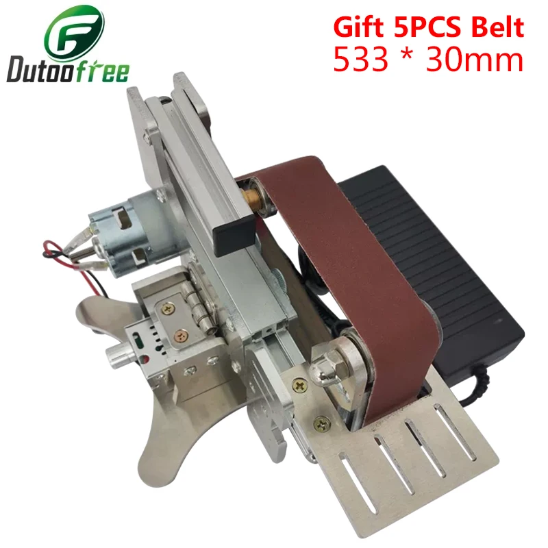 Dual Use Small Sanding Belt Rack For Vertical and Horizontal Sanding Polishing Electric Woodworking DIY Desktop Knife Sharpener
