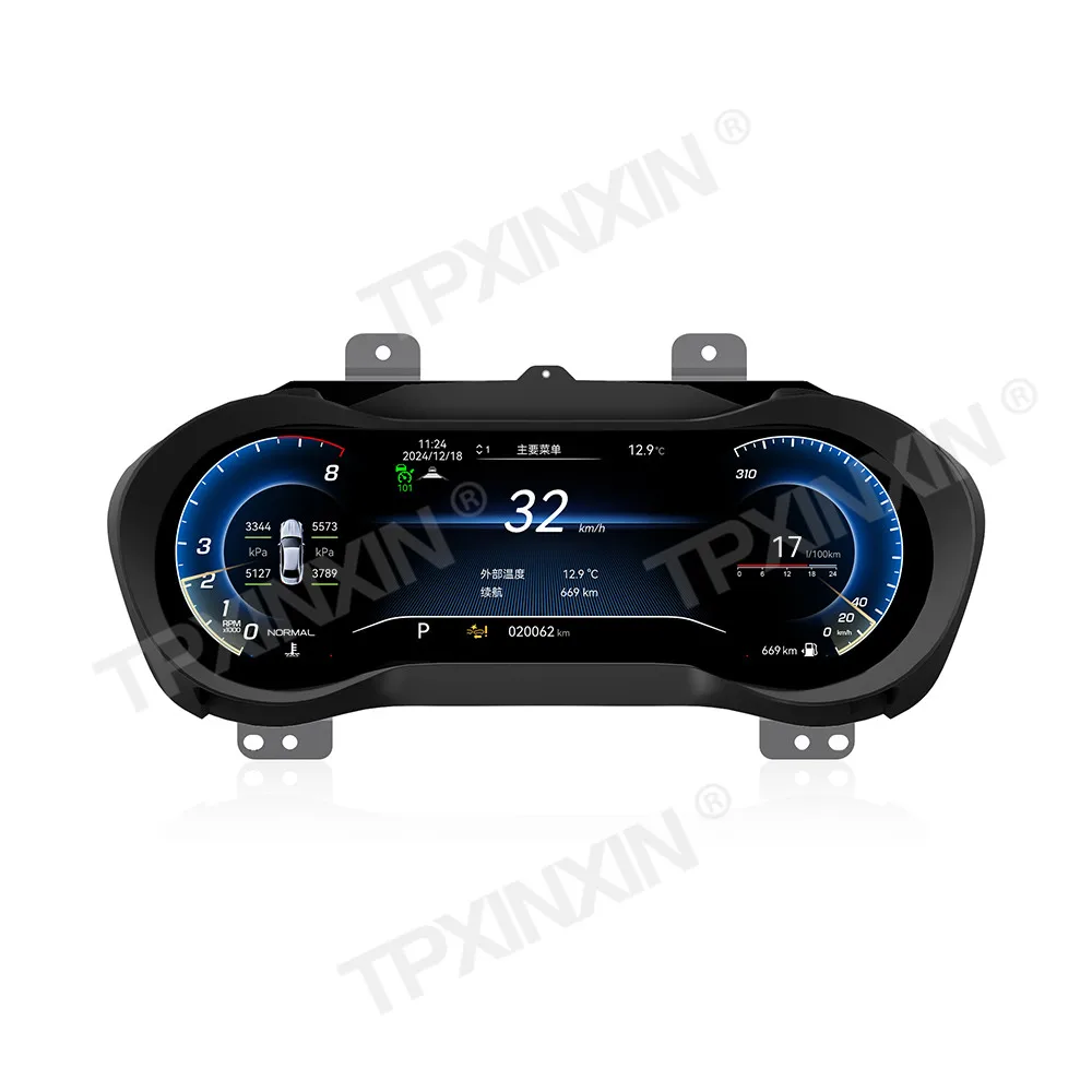 

LCD Digital Dashboard Cluster For Maserati Ghibli 2014-2023 Instrument Speedometer Odo Trip Meter Screen Warning Lights Headunit