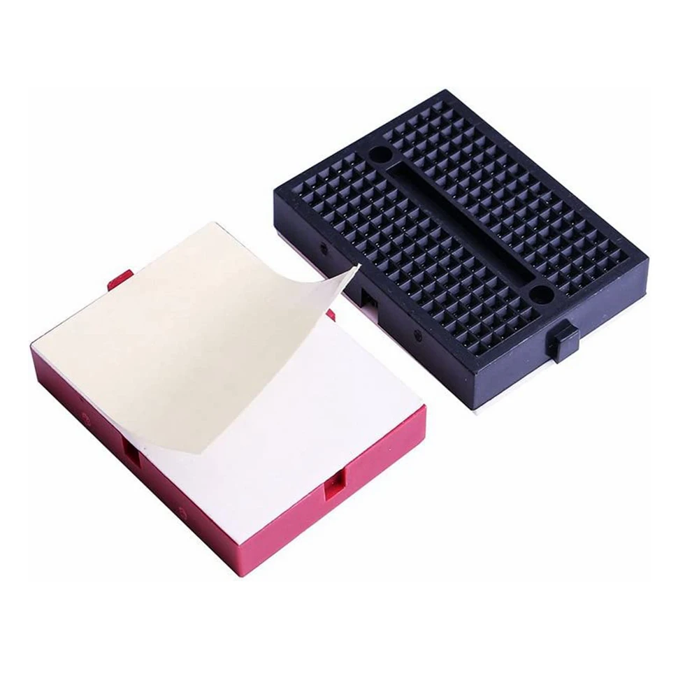 Placa de pruebas de 170 puntos de amarre, kit de Mini Placa de pan para bloques de conexión de distribución de escudo Arduino Proto