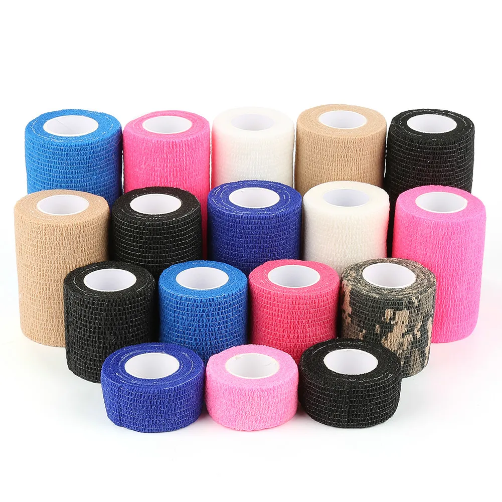 Self-Adhesive Elastic Bandage First Aid Medical Health Care Treatment Gauze Tape First Aid Tool 5cm*4.5M Travel Outdoor