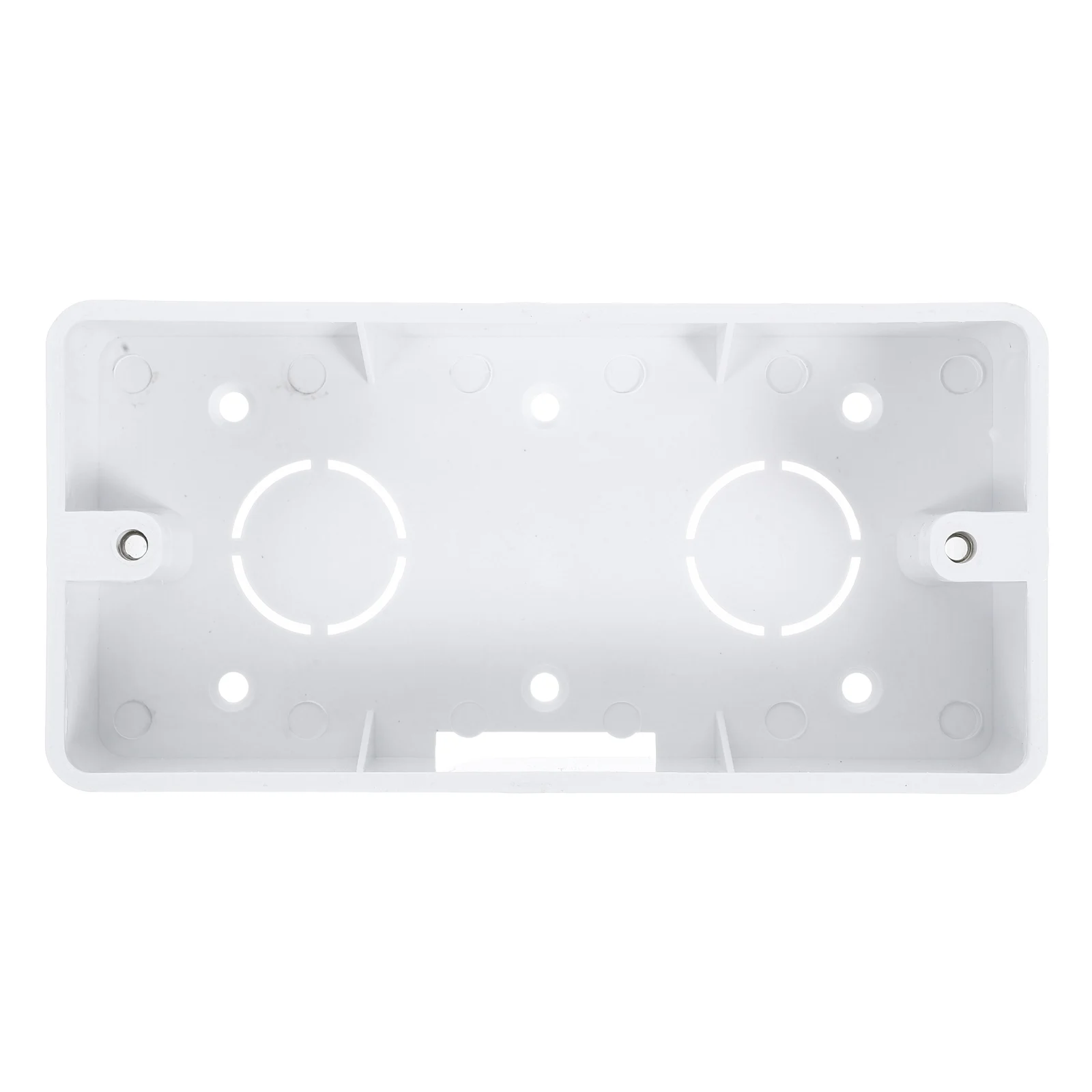 Wall Socket Junction Box 1 Gang PVC Surface Mount Electrical Outlet Panel Suitable for Switches Sockets Durable Material Easy