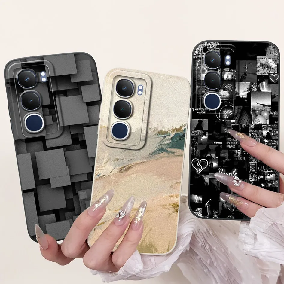 

Чехол для телефона Vivo Y19s, крутой модный окрашенный чехол, мягкий матовый силиконовый защитный чехол для Vivo Y19s 4G V2419 Y 19s Coque