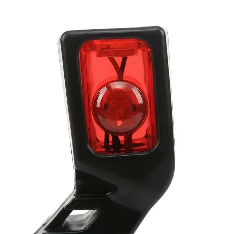 

New 2pcs for Trailer Truck Van Lorry Indicator Lamp Truck Lamp 3Faces White Red Yellow 12/24V LED Side Marker Light Tail Light