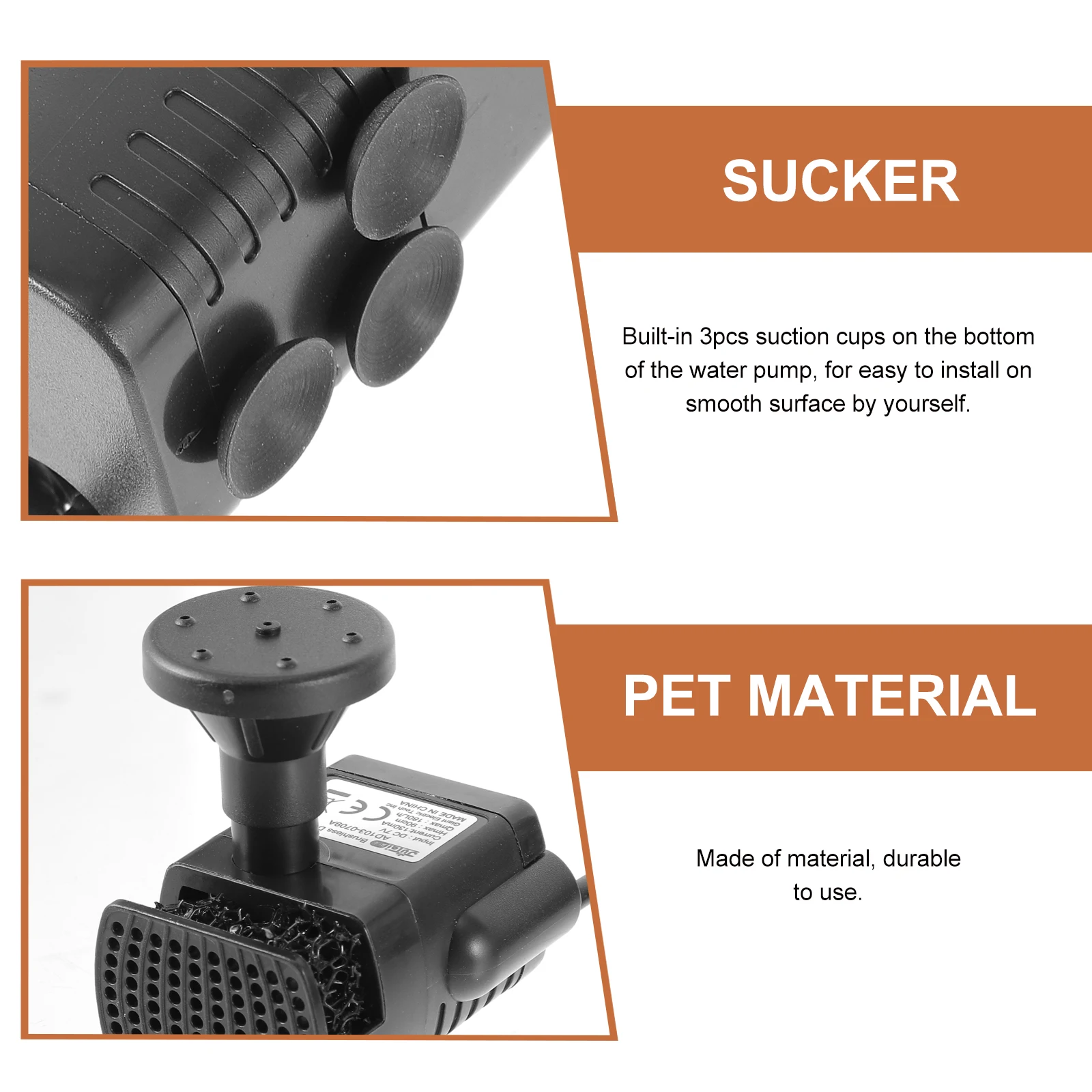 

Solar Fountain 1.2W Black Outdoor Garden Floating Water For Bird Bath Pond Decor With 4 Sprayers 3 Up Durable