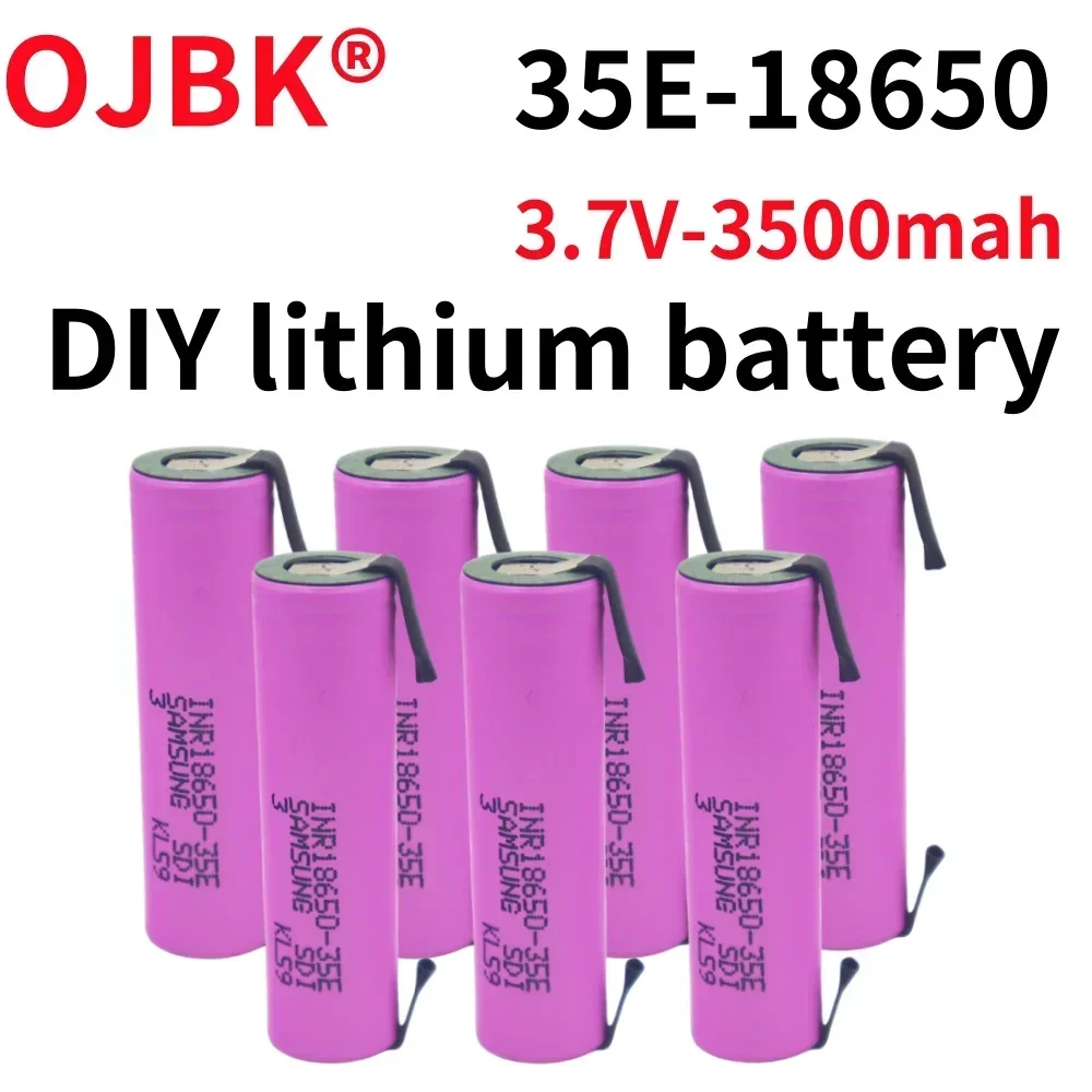 

2025 New 35E 18650 3500mah High Power Discharge Rechargeable Battery High Power Discharge, 20a High Current+DIY Nickel