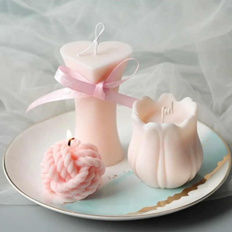 DIY Aesthetic Coral Shell Silicone Mold Striped Pear Scallop David Aromatic Candle Making resin Soap craft supplies Home Decor - Image 3