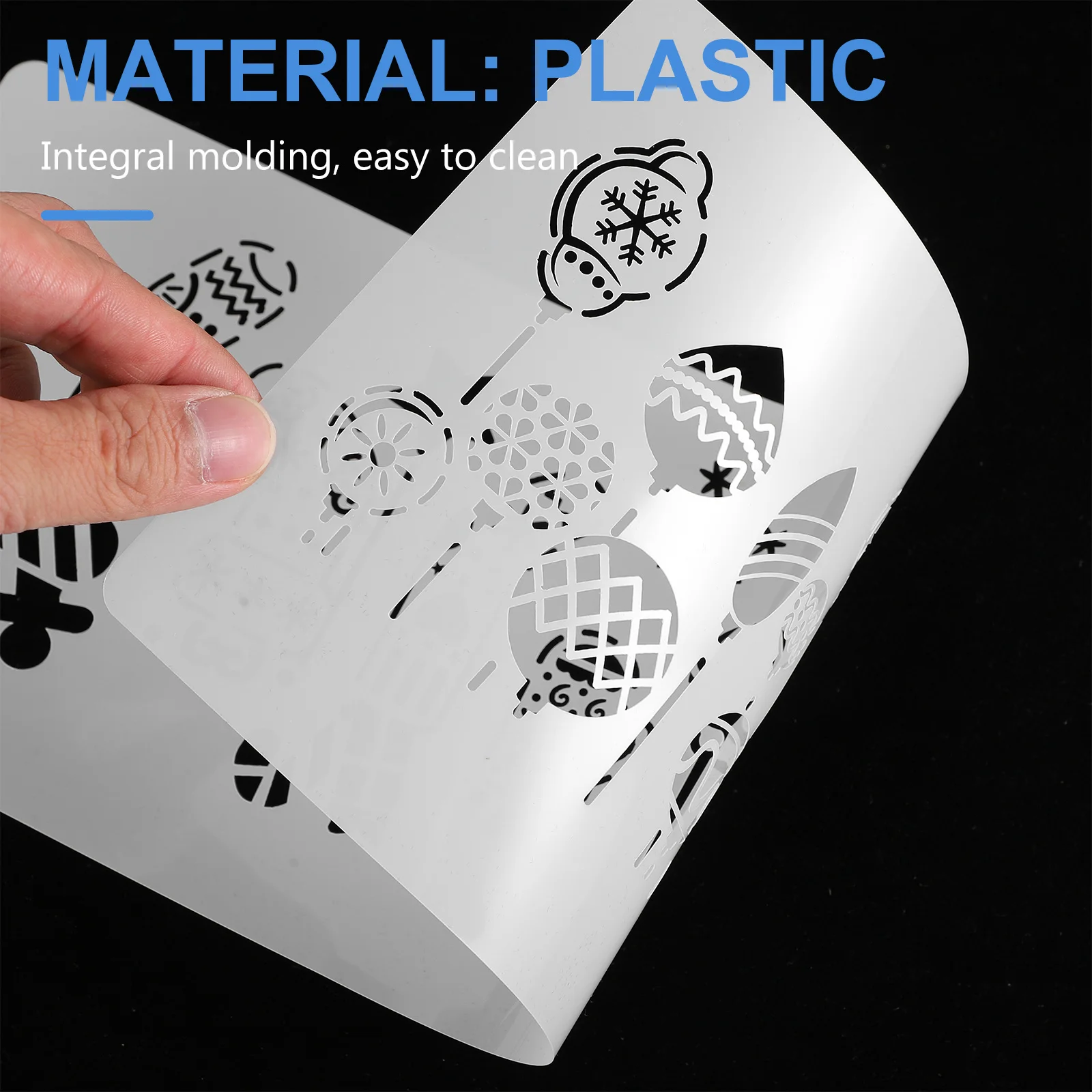 

1Set Cake Border Mold Durable Plastic Eco-Friendly DIY Cake Decorating Stencils Baking Templates for Cupcakes Dessert Baking