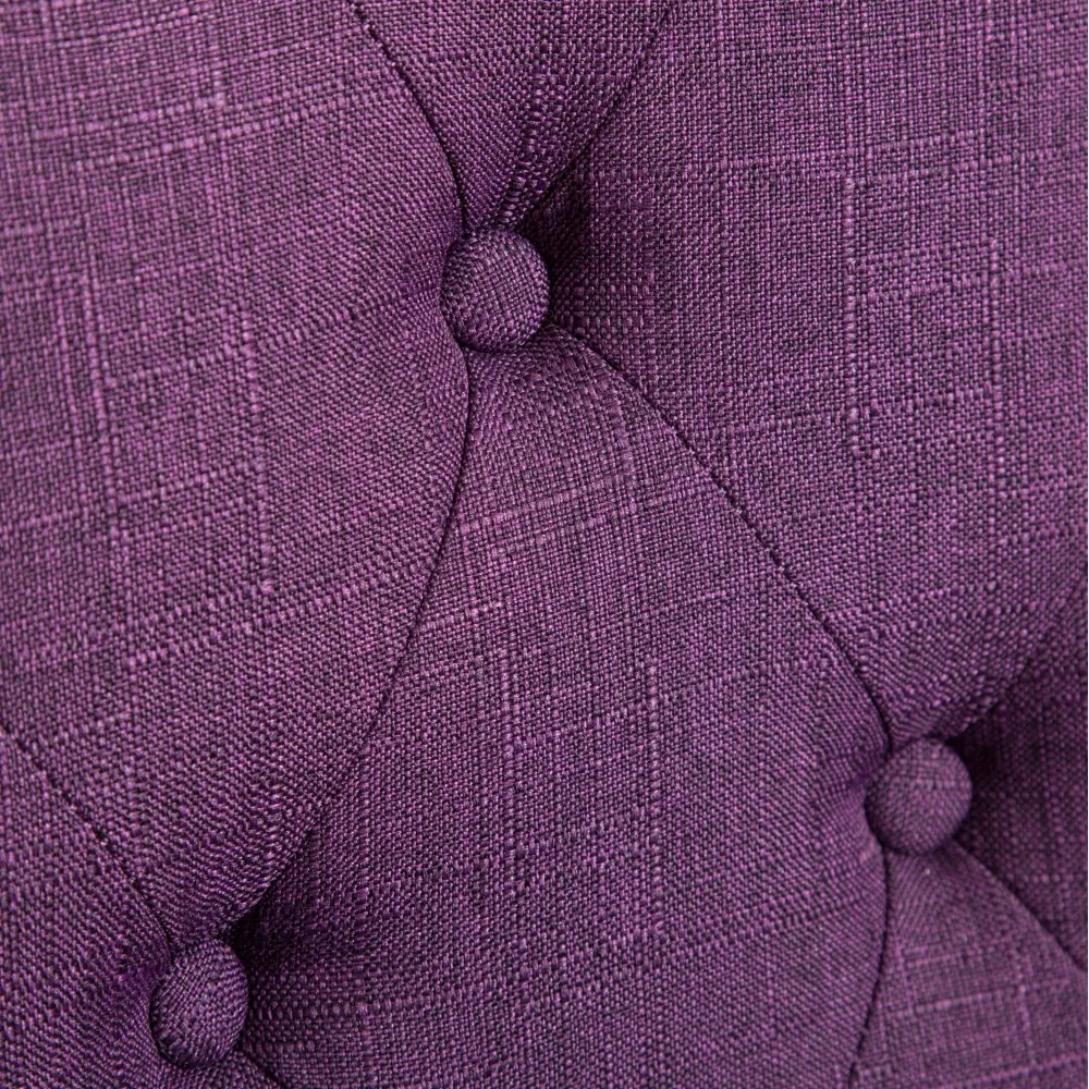 كرسي طعام بارسونز معنقدة من الخشب الصلب والبوليستر، طقم من قطعتين، أرجواني #4