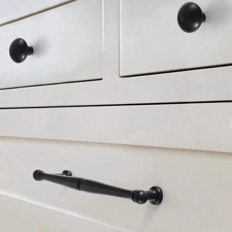 أسود للخزانة ومقابض درج المطبخ ومقابض خزانة الخزانة #5