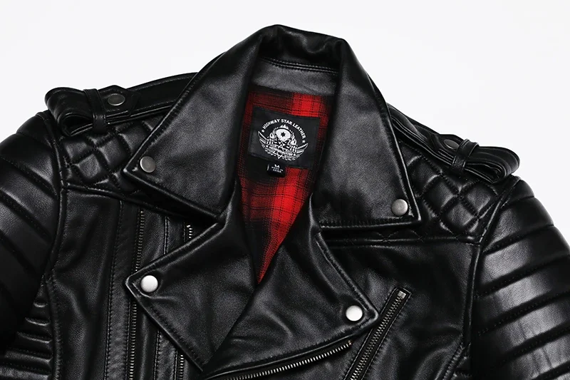 New Sheepskin Genuine Leather Jacket Oblique Zipper Fashion Motocycle Slim Jackets Soft Spring and Autum Clothing Short Coat 13 S98504b0e2122436b95928619a8dc75126