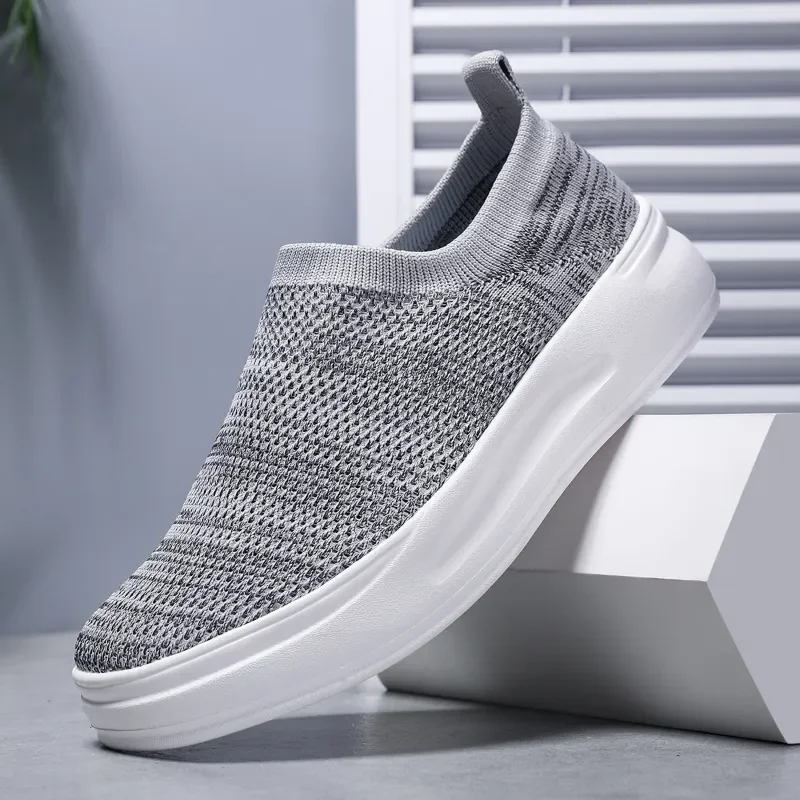 

Мужская прогулочная обувь, осень 2023, новая сетчатая дышащая легкая повседневная обувь для поездок на работу, модная спортивная обувь для прогулок для мужчин