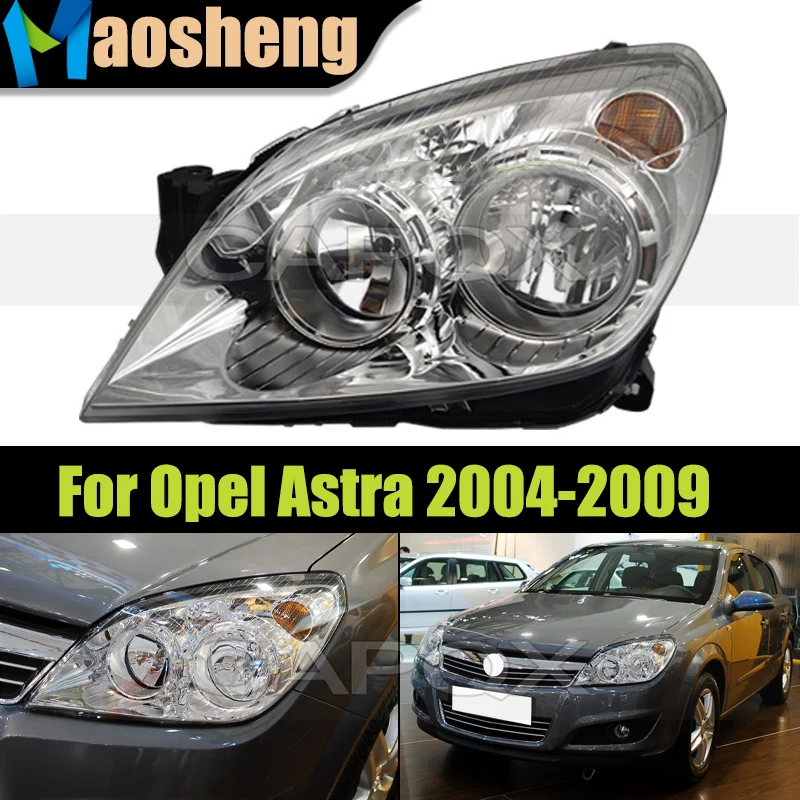

White Base Front Headlight Head Light For Opel Astra 2004 2005 2006 2007 2008 2009 Headlamp Head Lamp Driver Light