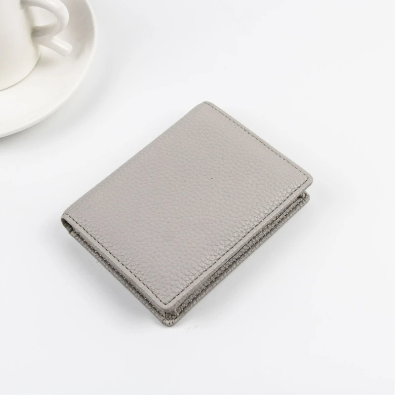 

Multi-slot Wallet Lychee Texture Pocket Card Holder Leather Card Holder Card Purse Large Capacity Wallet Portable