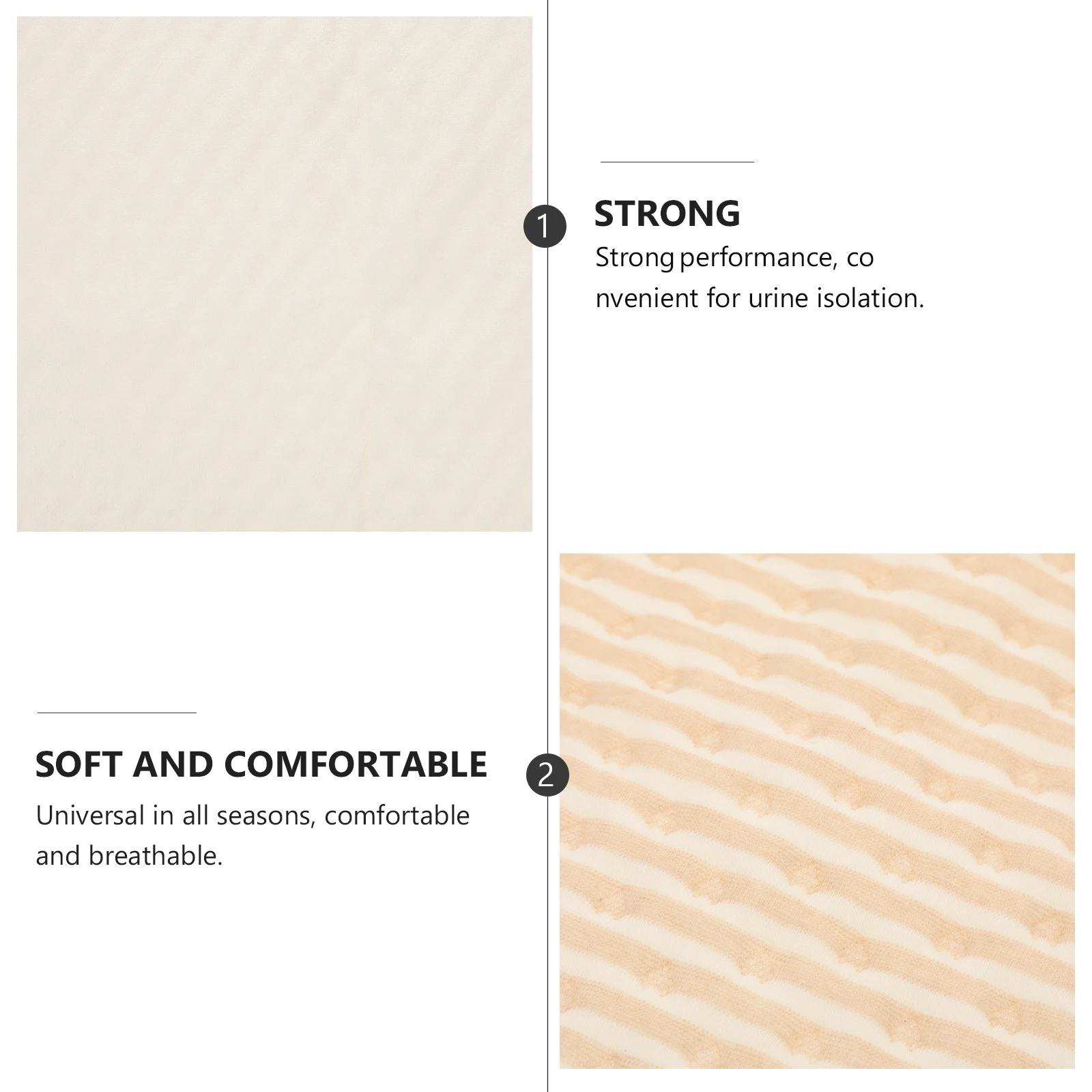 

2Pcs Pet Pee Pad Super Absorbent Nonallergic Waterproof Mat for Dogs Cats Puppy Training Travel Use Dog Pee Pad