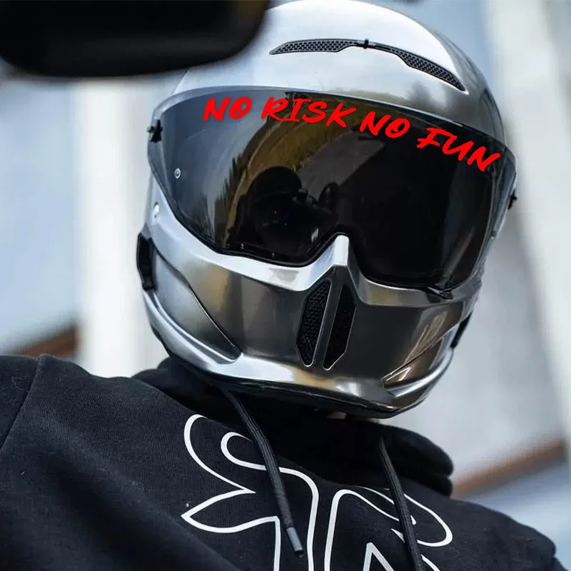 دراجة نارية خوذة Stickers1Piece متعة الإبداعية لا خطر لا متعة مقاوم للماء واقية من الشمس خدش ملصقات الزخرفية ذاتية اللصق