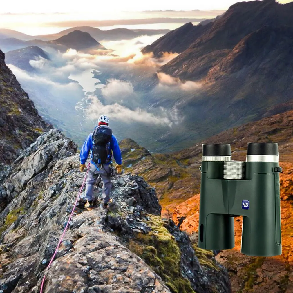 Binóculos ao ar livre 12x42 para adultos binóculos com lente luz fraca visão noturna telefone binóculos para viagens esportes dropshipping