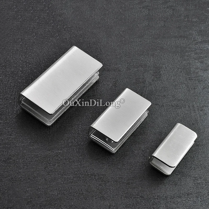 

Фирменная Новинка, 4 шт., стеклянные зажимы для шкафа из нержавеющей стали, витрина для торгового центра, стеклянные зажимы, магнитные зажимы без сверления