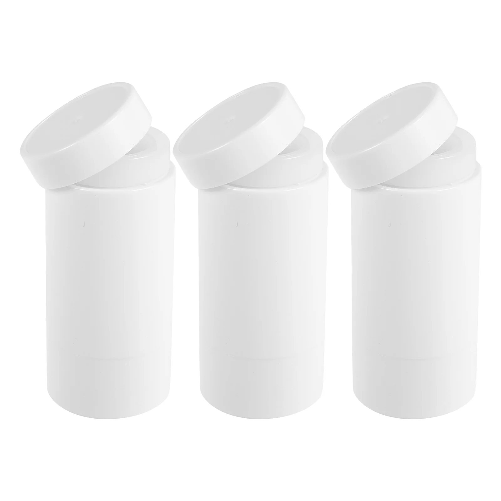 

3 Pcs Deodorant Tubes Empty Refillable Stick Containers Design Portable Plastic Packaging Travel Business Daily