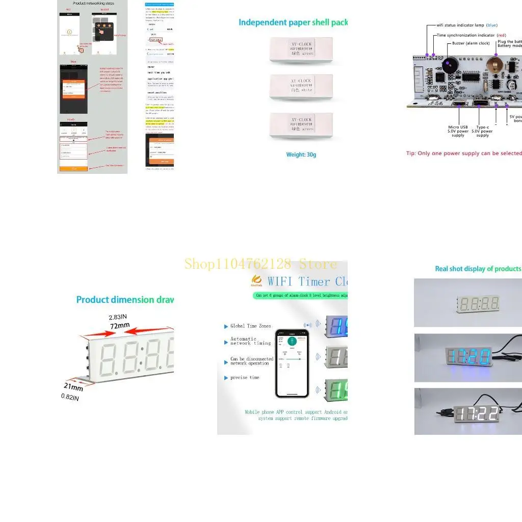 Wifi for Time Clock Service Module Automatically Gives for Time New Hot for Digital DIY Electronic Clock Over Wireless N best