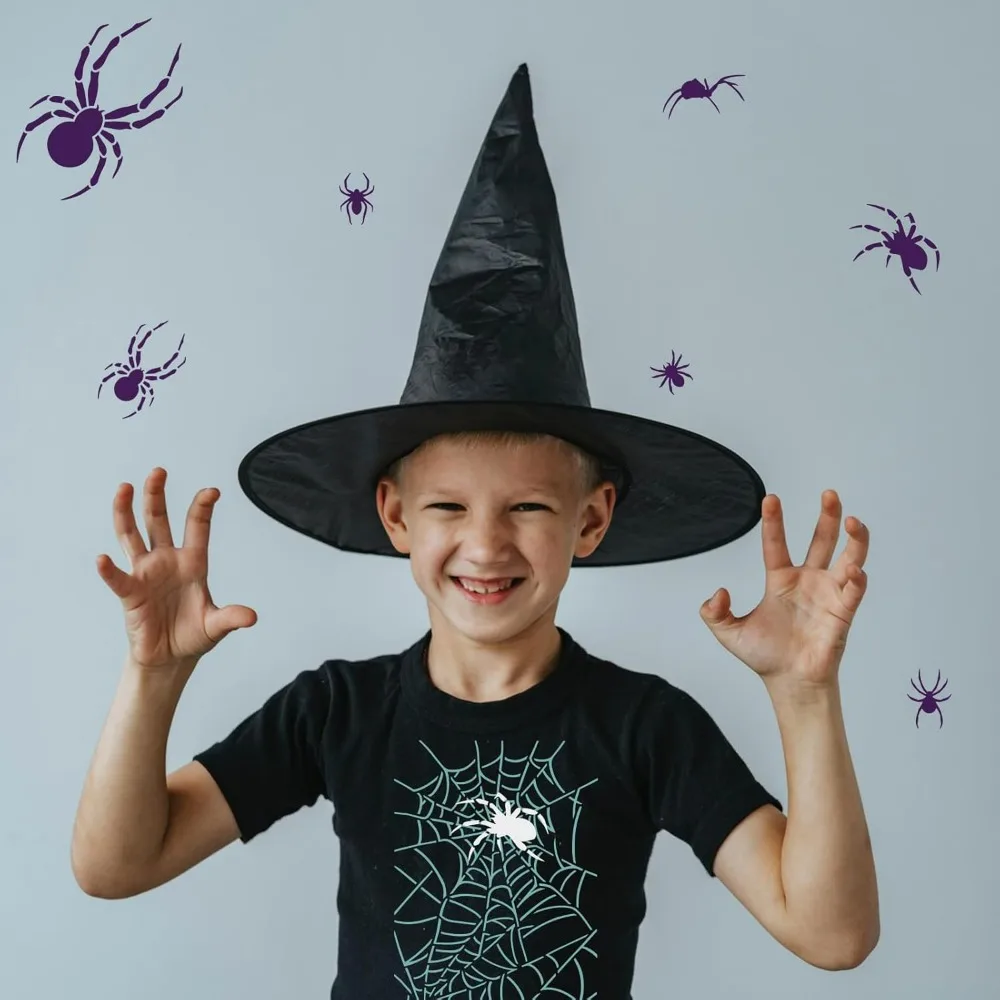 استنسل رسم على شبكة العنكبوت مكون من 3 قطع مقاس 8.3 × 11.7 بوصة استنسل للهالوين قابل لإعادة الاستخدام لتزيين الحفلات بنفسك #5