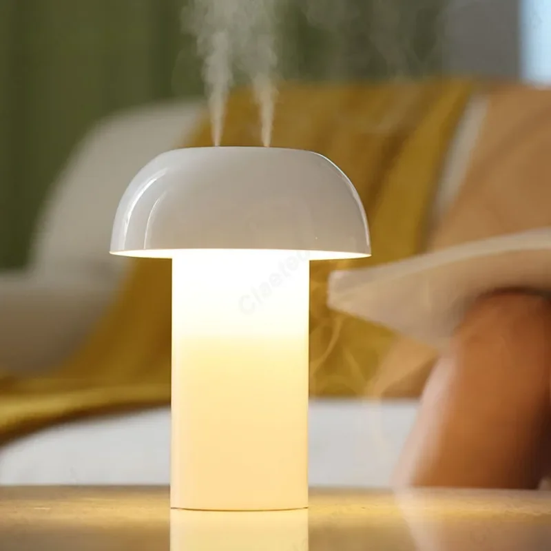 

Touch Control Mushroom Table Lamp Humidifier Dimming Night Light Bedhead Atmosphere Light Bedroom Air Purification Humidifier