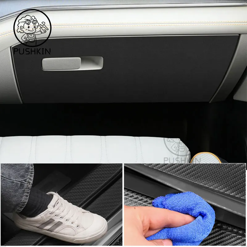 Car Door Anti Kick Pad Leather Protection Film for BYD Tang EV DMP DMI 2021 2022 2023 Protector Stickers Trim Car Accessories