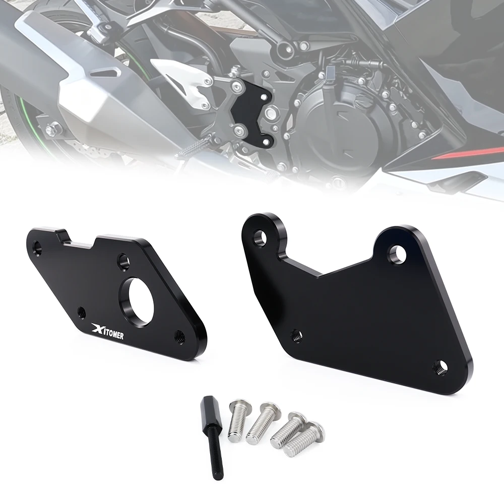 Motorcycle Adjustable Rear Set Rearset Riser Kit Footrest For Ninja 400 2018-2024 Z400 2019-2024 Ninja500 2024-2026 For Kawasaki