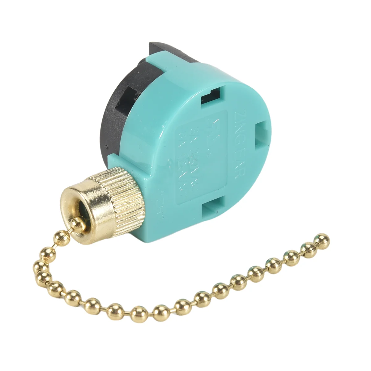 

ABFA 4Pcs Ceiling Fan Switch Zing Ear ZE-268S6, 3 Speed 4 Wire Speed Control Pull Chain Cord Appliances Switch Parts (Gold)