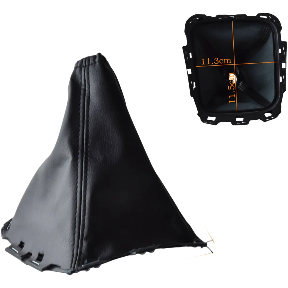 Shift Boot Protector Gear Shift Cover for Sleek Aesthetic Look Seamless for Factory Fit Black Leather Material Precision