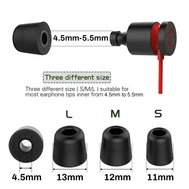 رغوة الذاكرة الأذن نصائح ل KZ Moondrop FiiO سماعة استبدال سماعات الأذن متفوقة عزل الضوضاء الراحة صالح ياربود سدادات الأذن #4