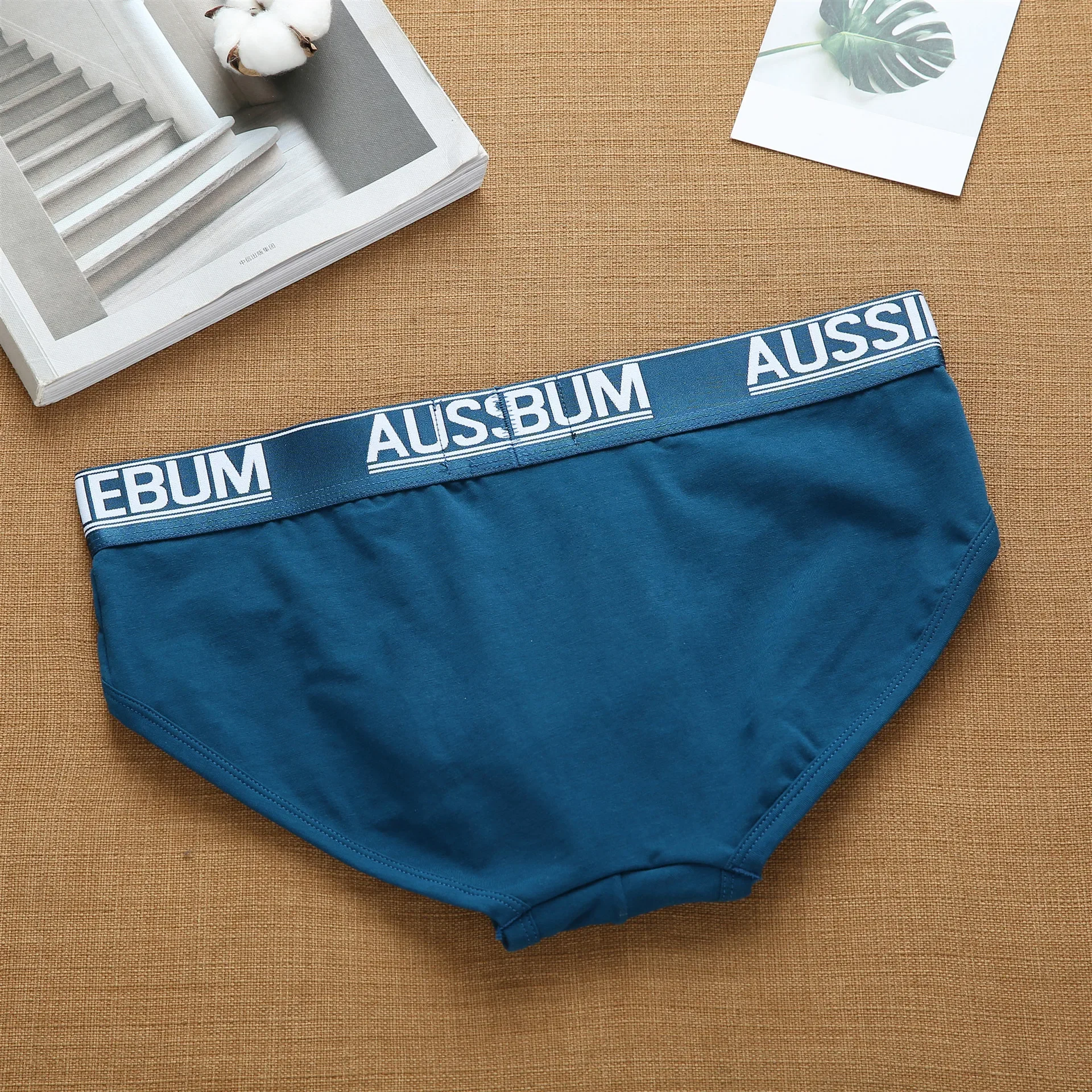 Aussiebum-Calzoncillos de algodón para hombre, ropa interior cómoda de cintura baja, elástica, con letras