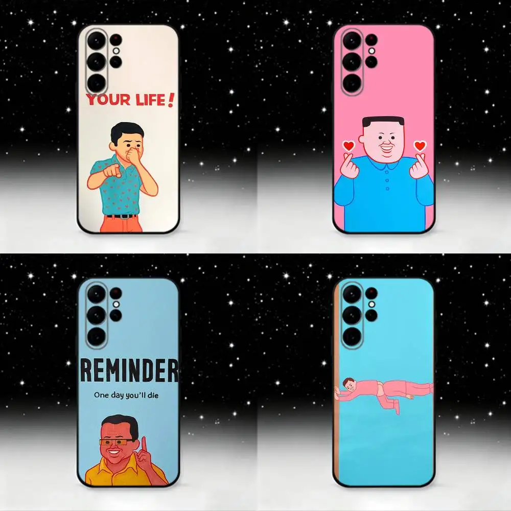 

Art J-Joan C-Cornella Funny Phone Case For Samsung S25,S24 Ultra,S20,S30 plus,S22 plus,S23,S30 Ultra 5G Silicone Black Shell