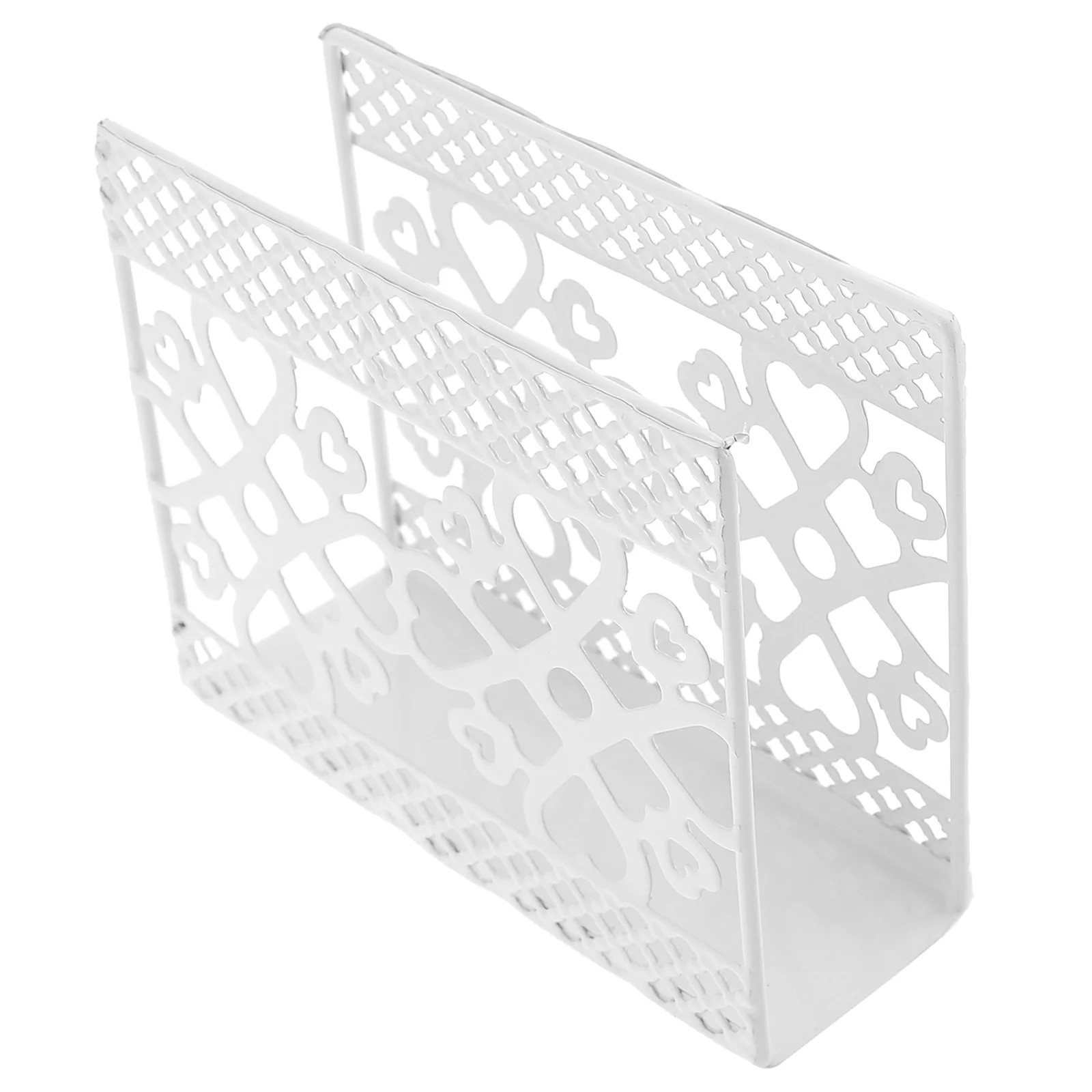 

Stylish Iron Napkin Rack Heart Shape Desktop Tissue Paper Stand for Kitchens Parties Napkin Holder Iron Tissue Holder