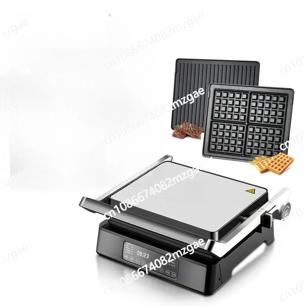 

Европейская и британская трансграничная машина для стейка 2-в-1, сэндвич-машина, вафельница, съемный умный дисплей, завтрак